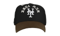 59FIFTY New York Mets 50th Anniversary Upside Down Script Fitted Hat "Black / Brown" NE198