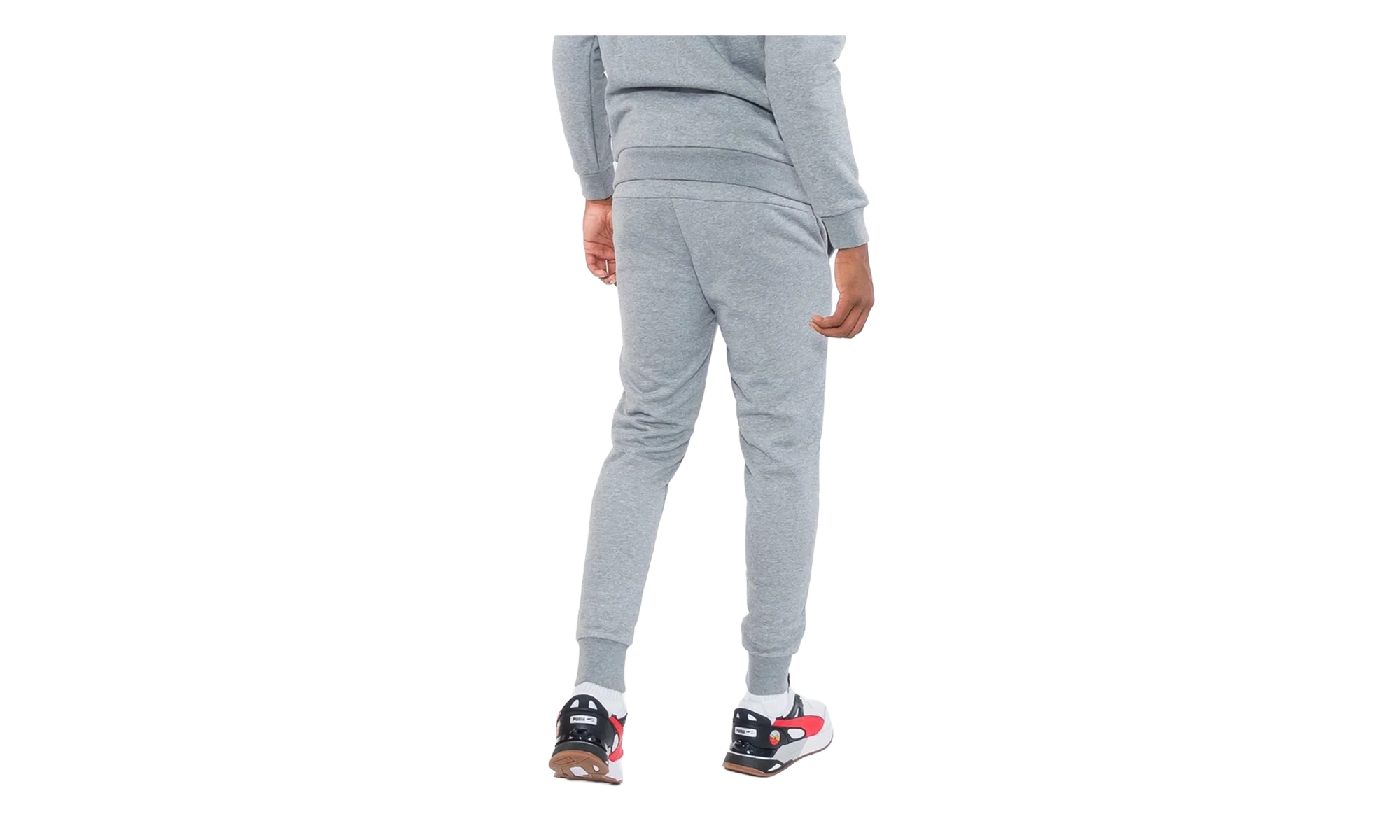 Essential+ Embroidery Logo Fleece Pants "Medium Gray Heather" 846810 03