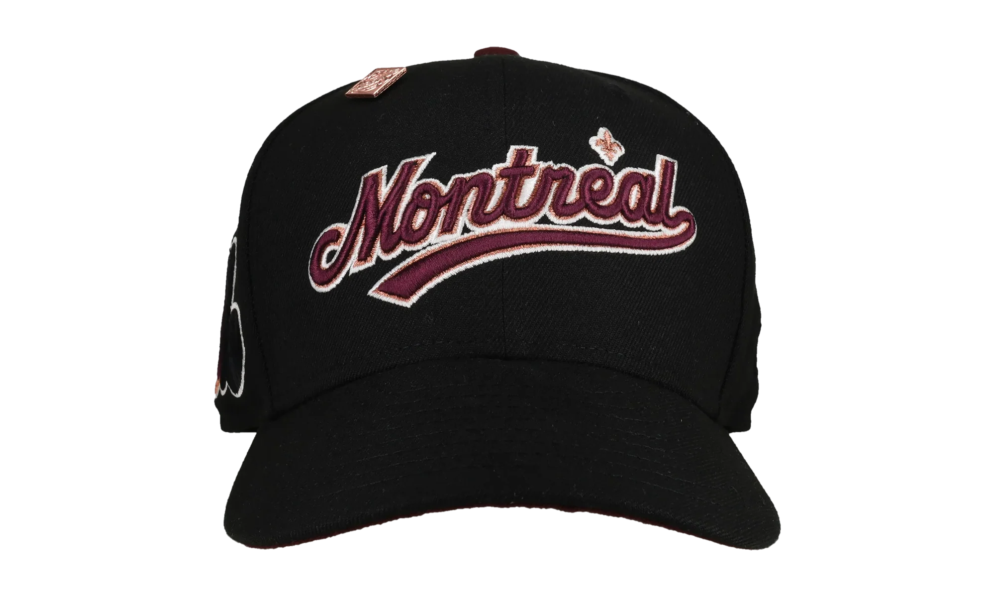 59FIFTY Montreal Expos Script Fitted Hat "Black / Maroon" NE169