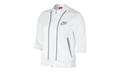 Tech Fleece Splatter Crop Zip Jacket WMNS "White / Grey" 803012 100