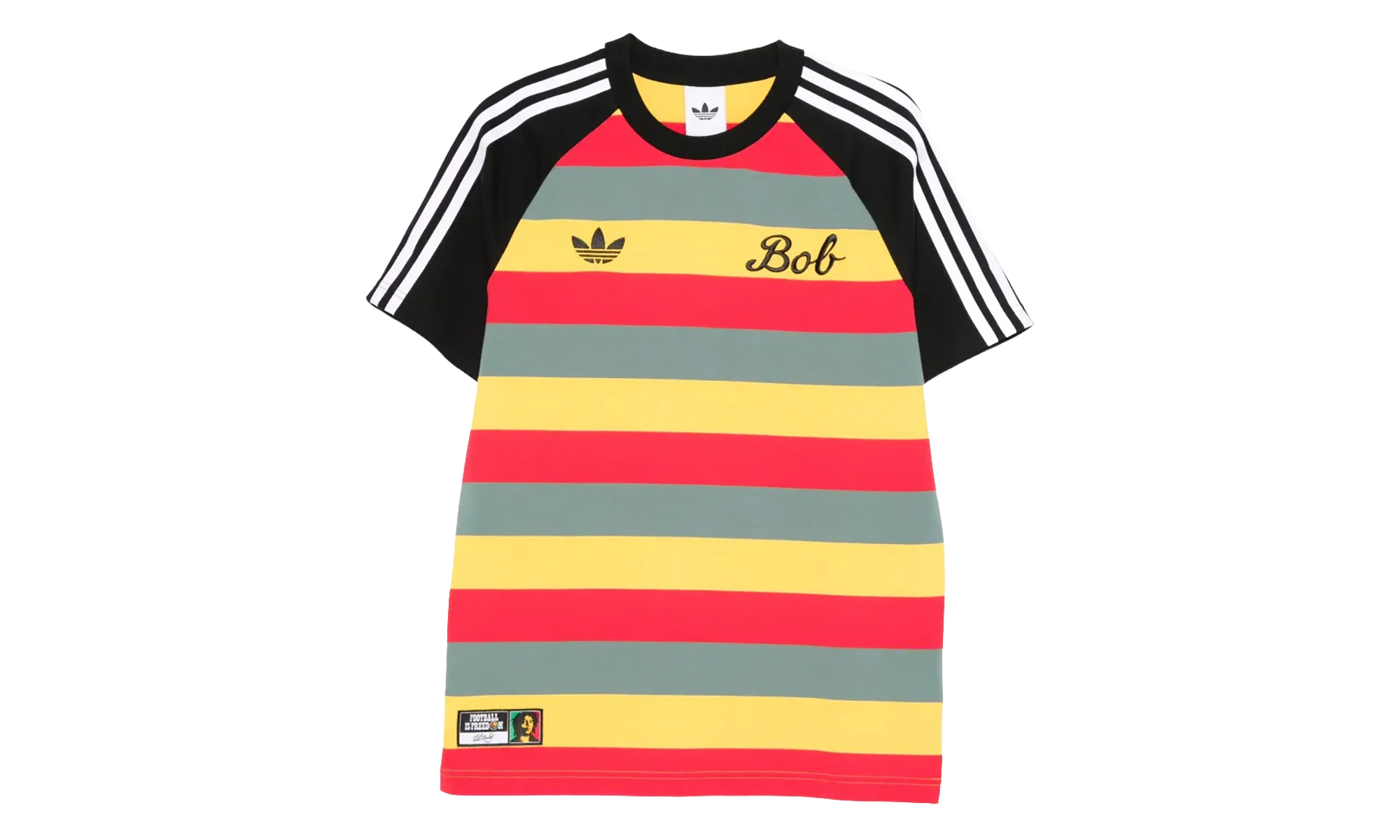 Striped SS Tee "Bob Marley" JY5212