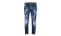 Dark Tiffany Spots Wash Cool Girl Cropped Jeans WMNS "Blue" S72LB0548S30342470