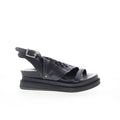 Louie A15021-101-6002 Womens Black Leather Slingback Sandals Shoes