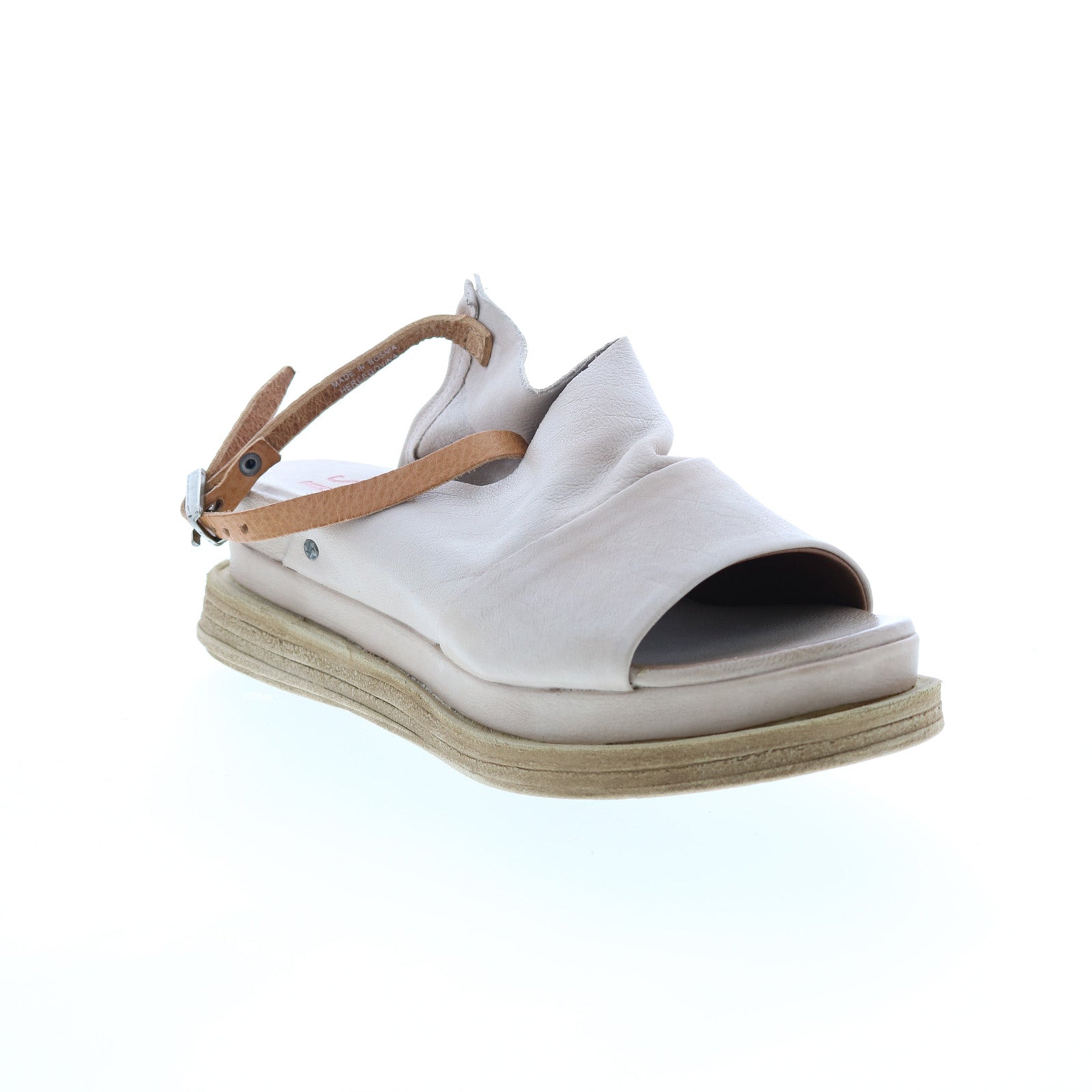 Lira A15027-101 Womens Beige Leather Slingback Sandals Shoes