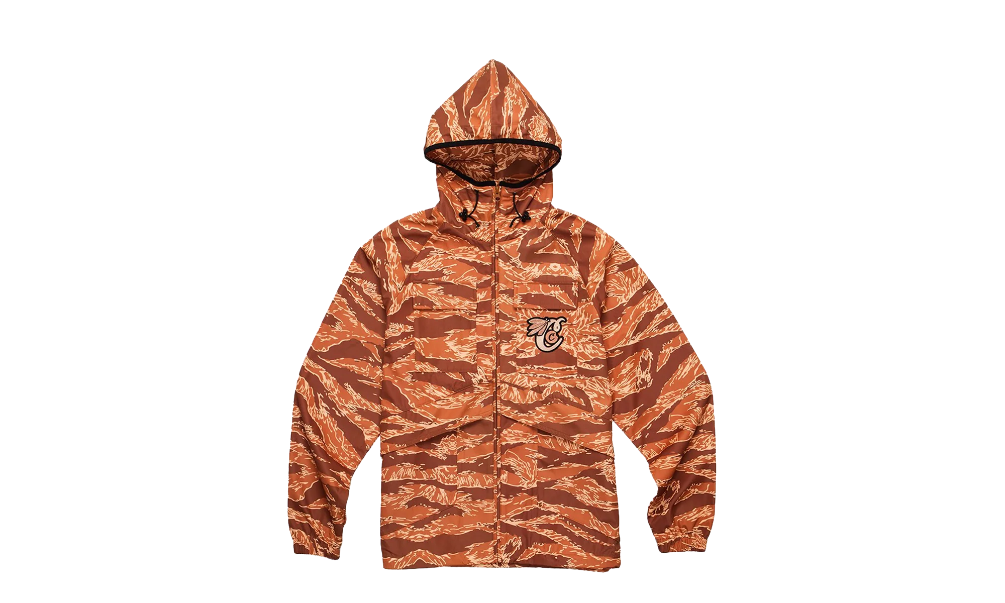 Top Of The Key Tiger Camo Hooded Shell Jacket "Tan" 1546O4343 CRL