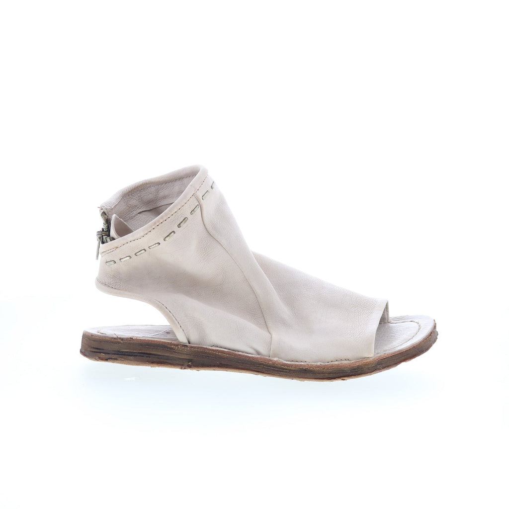 Rhodes A16036-101-6916 Womens White Leather Gladiator Sandals Shoes