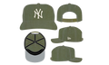 19TWENTY New York Yankees Snapback Hat "Olive Nylon" NE324