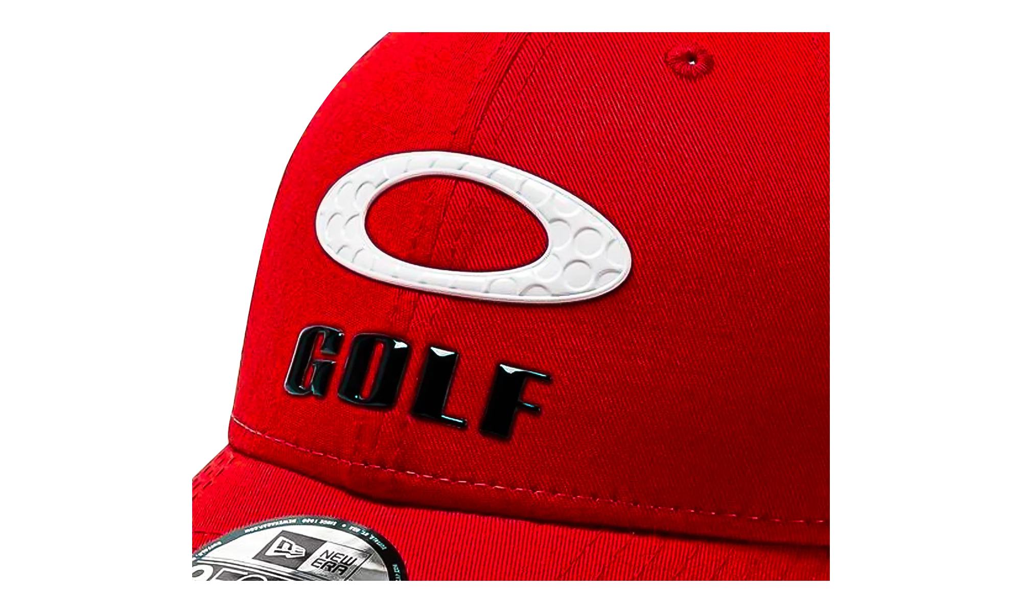 9FORTY OAKLEY x New Era Heather New Era Stripe Golf Snapback Hat "Red Line" 912145LDS 465