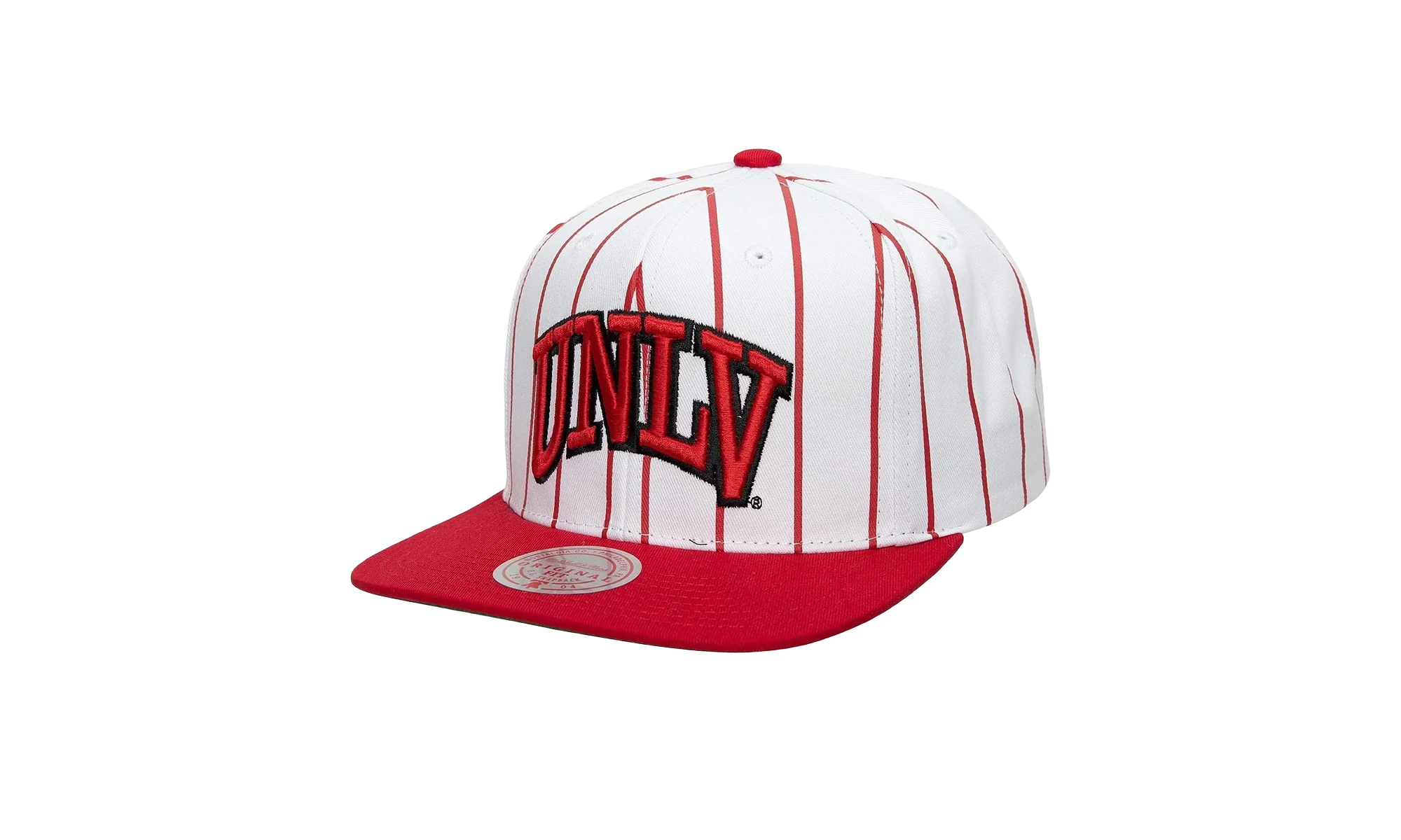 NCAA Retro Pinstripe Snapback Cap "UNLV Rebels - White" HHSS3473 LVEYYPPPWHIT