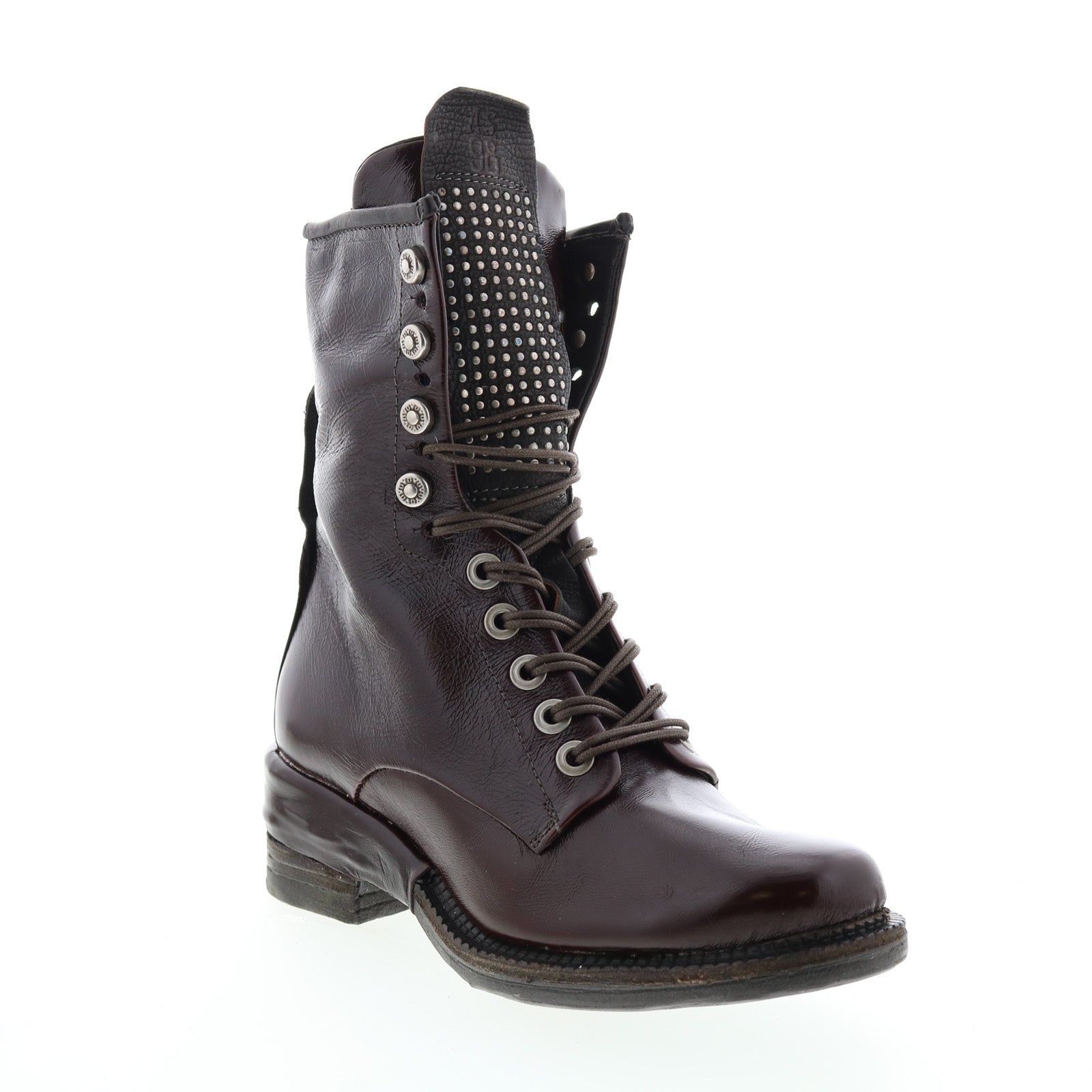 Saunder A23208-201 Womens Brown Leather Lace Up Casual Dress Boots