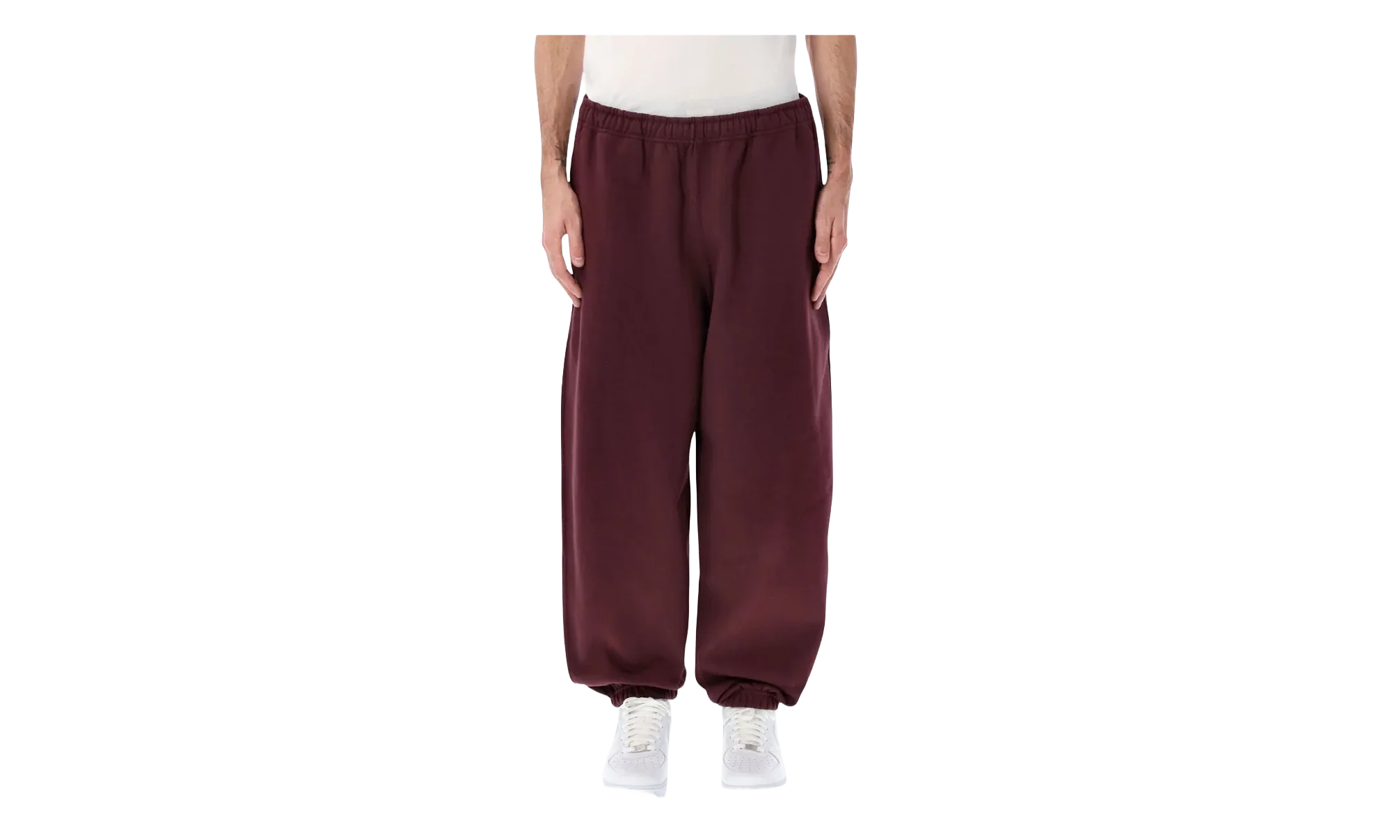 Solo Swoosh Cuffed Fleece Pants "Burgundy Crush" HV1088 652