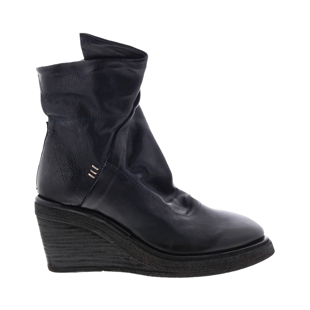 Tremont A30205-201 Womens Blue Leather Zipper Casual Dress Boots