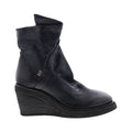 Tremont A30205-201 Womens Blue Leather Zipper Casual Dress Boots