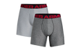 Tech 6" 2-Pack Boxerjock "Mod Gray Light Heather / Jet Gray Light Heather" 1327415 011