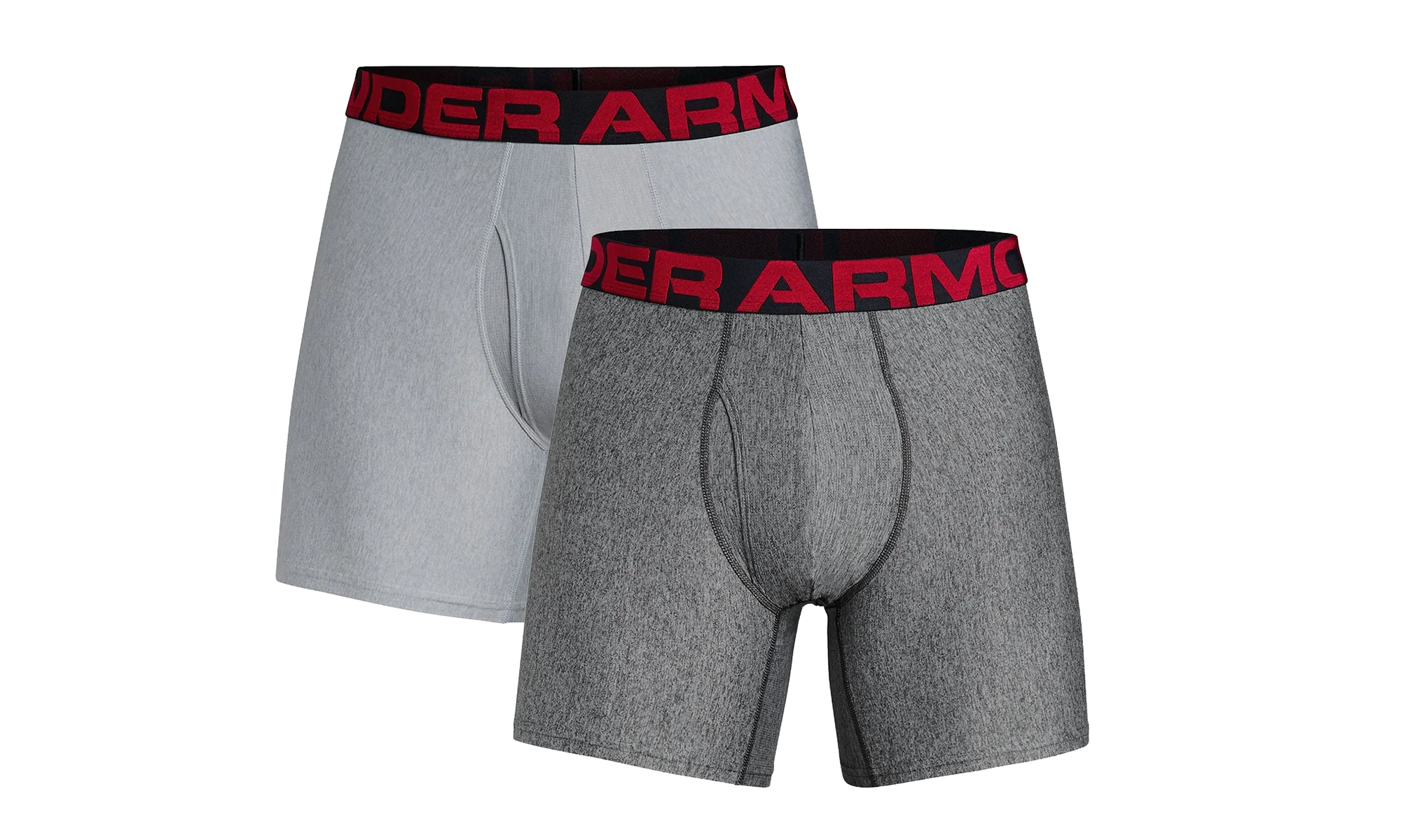 Tech 6" 2-Pack Boxerjock "Mod Gray Light Heather / Jet Gray Light Heather" 1327415 011
