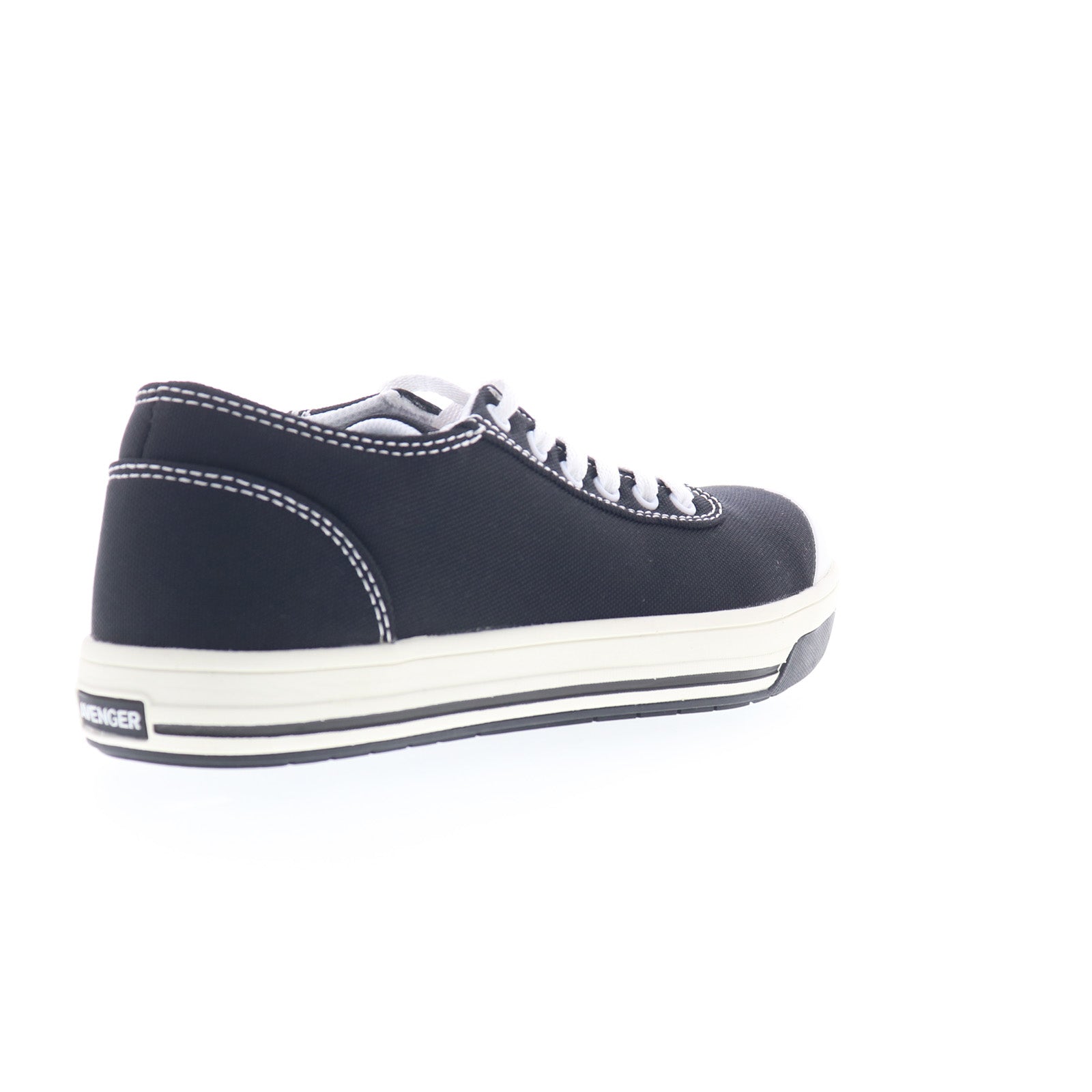 Avenger Blade 6 Eye Aluminum Toe A320 Mens Black Canvas Work & Safety Shoes