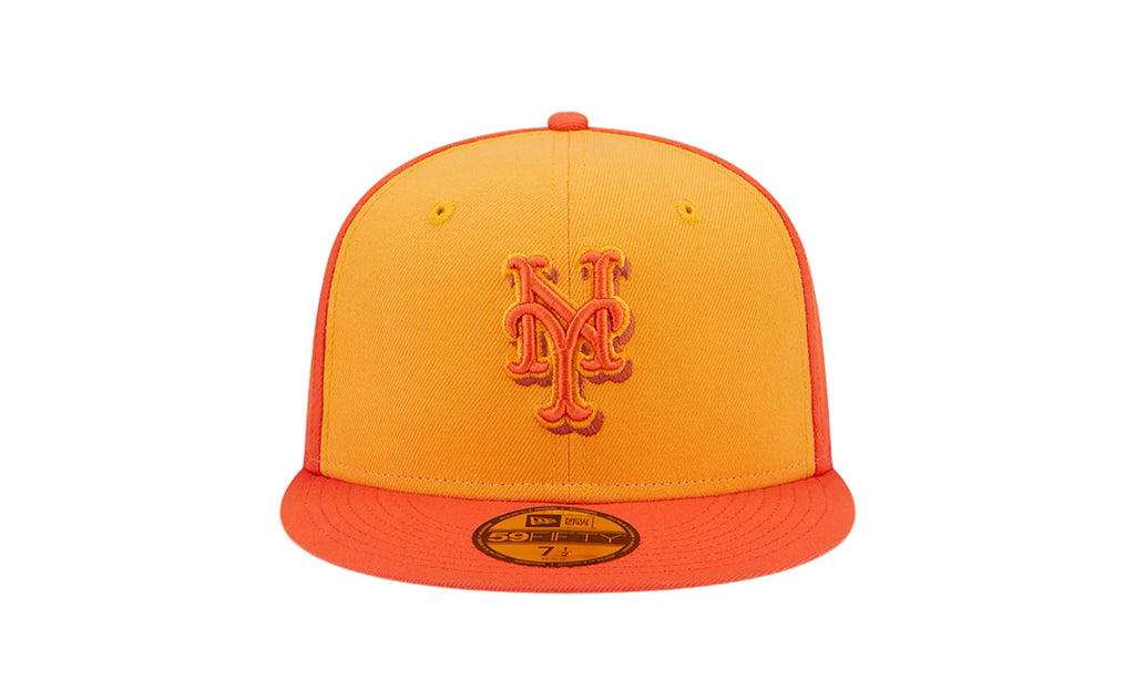 New York Mets Tri-Tone Team 59FIFTY Fitted Hat "Orange" 60355915