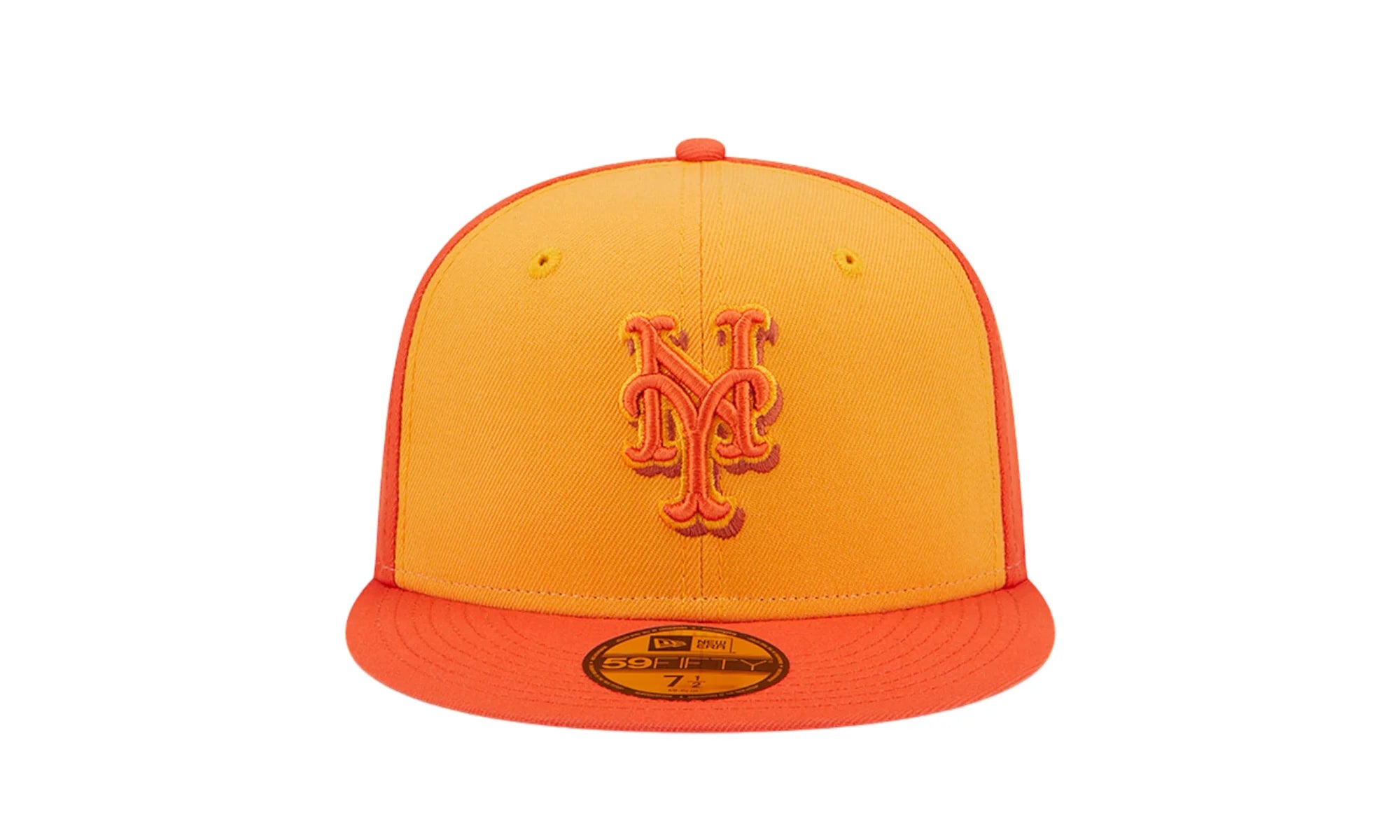 New York Mets Tri-Tone Team 59FIFTY Fitted Hat "Orange" 60355915