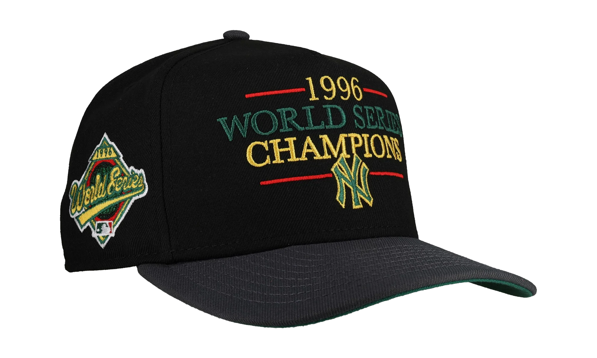 9FIFTY New York Yankees 1996 World Series A Frame Snapback Hat "Black / Graphite" NE239