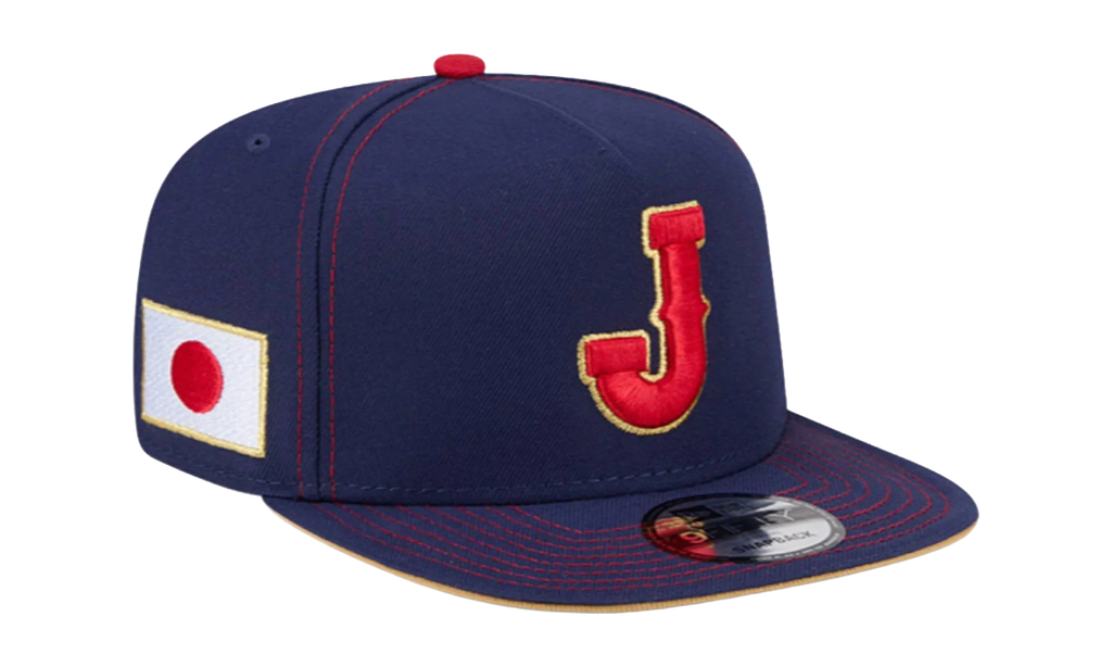 9FIFTY Team Japan 2026 World Baseball A Frame Snapback Hat "Blue" NE394