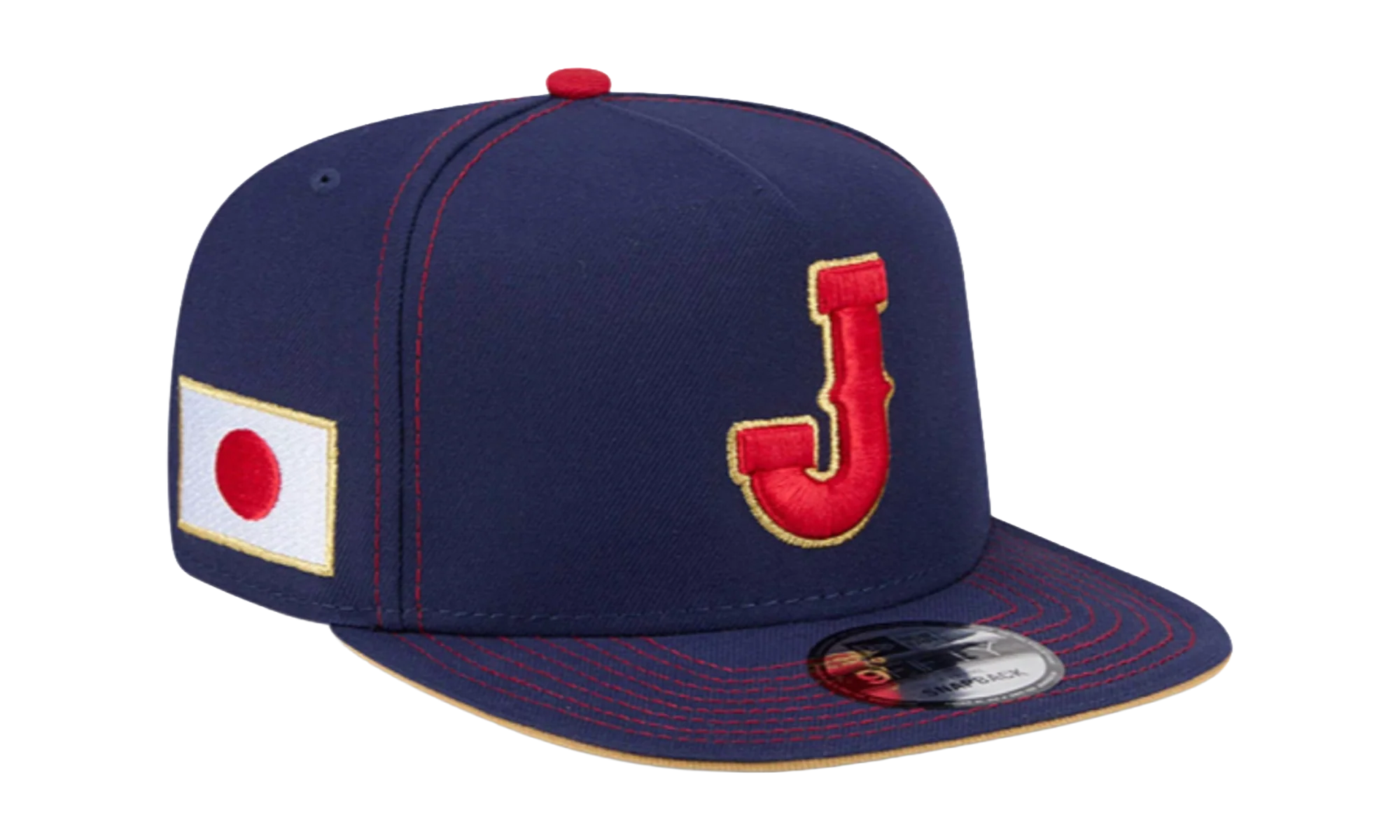 9FIFTY Team Japan 2026 World Baseball A Frame Snapback Hat "Blue" NE394