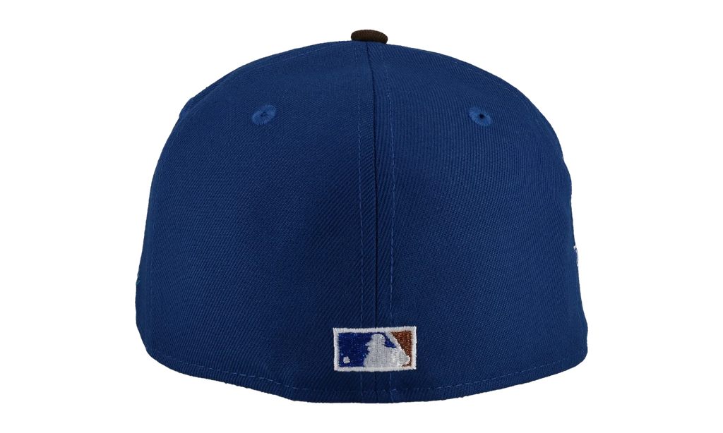 59FIFTY Los Angeles Dodgers 50th Season Fitted Hat "Metallic Blue / Walnut" 123451299686