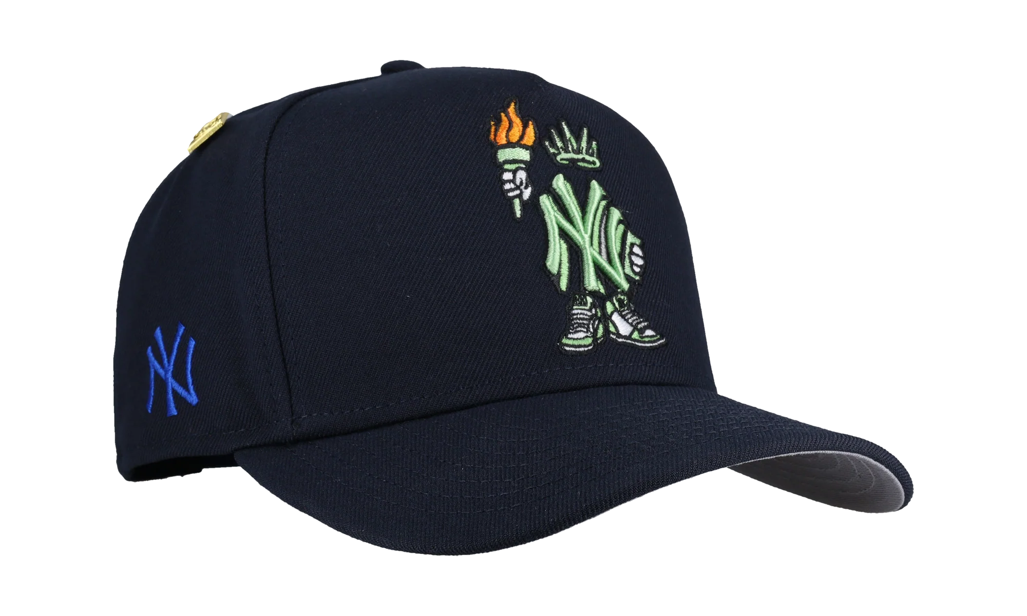 9FIFTY New York Yankees Statue Cartoon A Frame Snapback Hat "Black" NE337