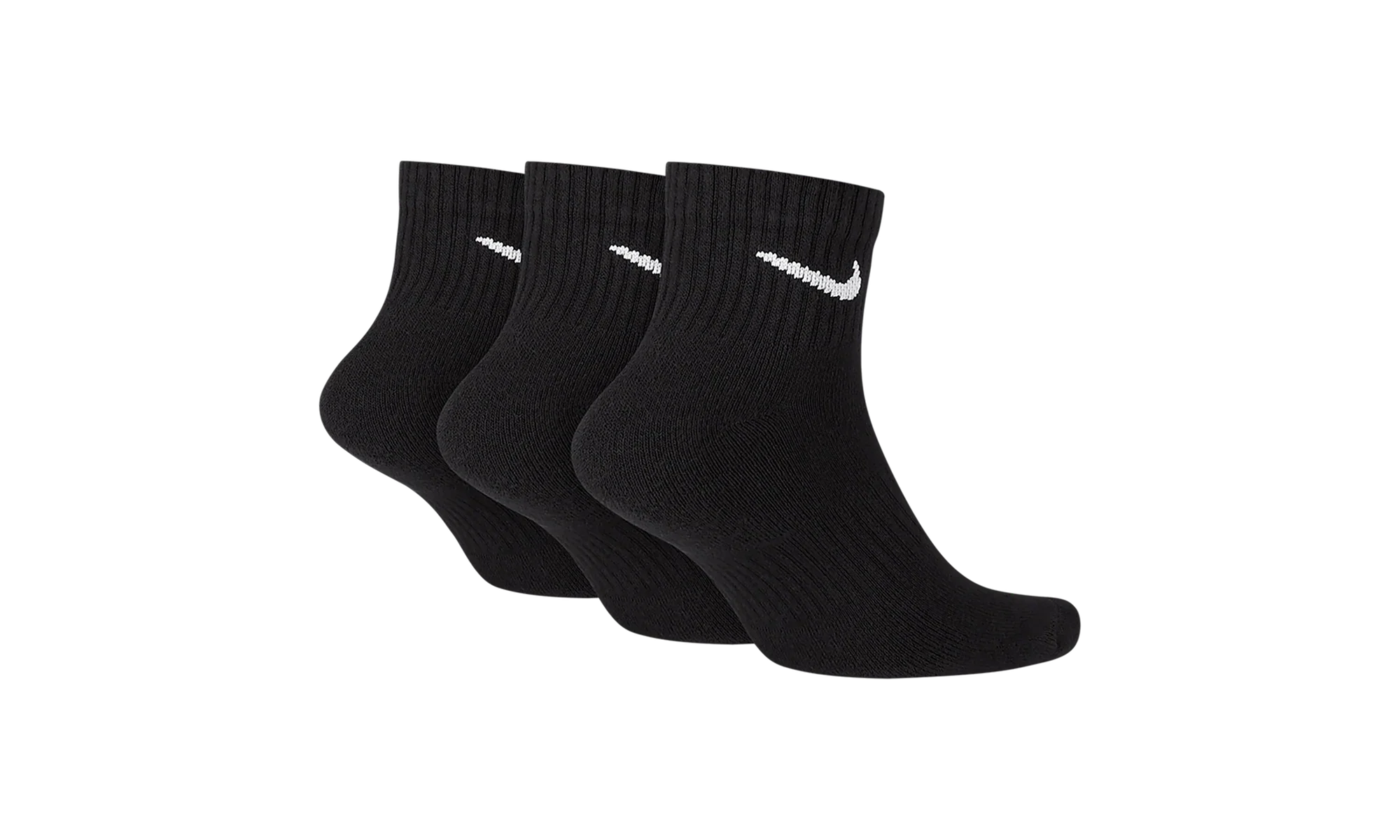 Everyday Cushioned Training Ankle Socks (3 Pairs) "Black / White" SX7667 010