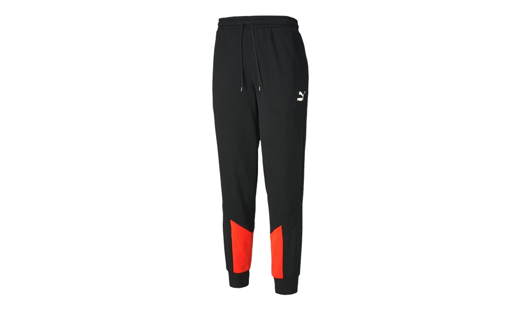 Iconic MCS Track Pants "Puma Black / Lava Blast" 596445 51
