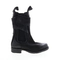 Sikes A50216-101 Womens Black Leather Slip On Chelsea Boots
