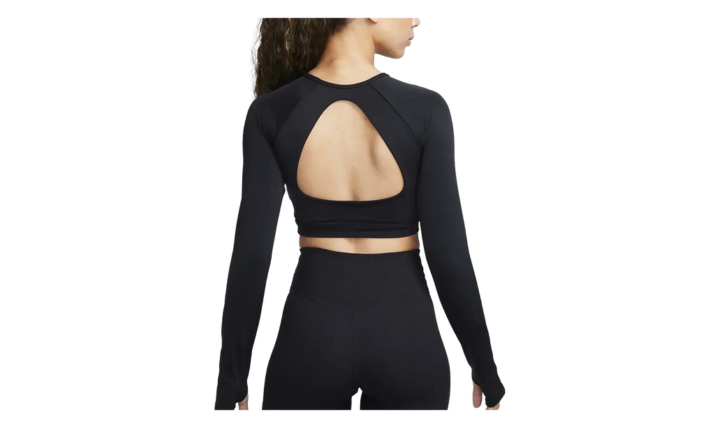 Crop Top Medium Support Padded Sports Bra WMNS "Black / White" FB4102 010