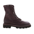 Hubie A59210-201 Womens Burgundy Leather Lace Up Casual Dress Boots