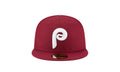 59Fifty MLB Philadelphia Phillies 1970 Cooperstown Fitted Hat "Burgundy" 11590961