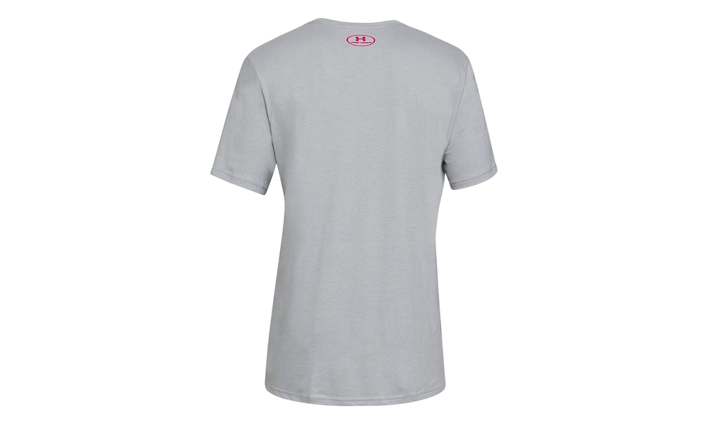 Freedom Left Chest Live T-Shirt "Steel Medium Heather / Red" 1330059 035