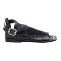 Mason A67005-201 Womens Black Leather Strap Sandals Shoes