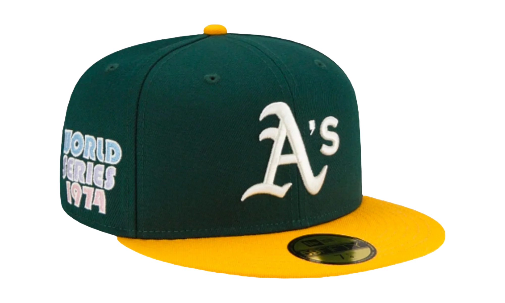59FIFTY MLB Oakland Athletics Pop Sweat Fitted Hat "Green / Yellow" NE497