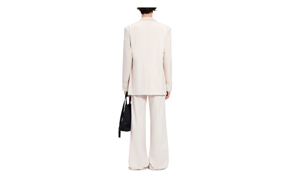 Jersey Single Breast Blazer Jacket "Ivory" S62BN0080S24477102