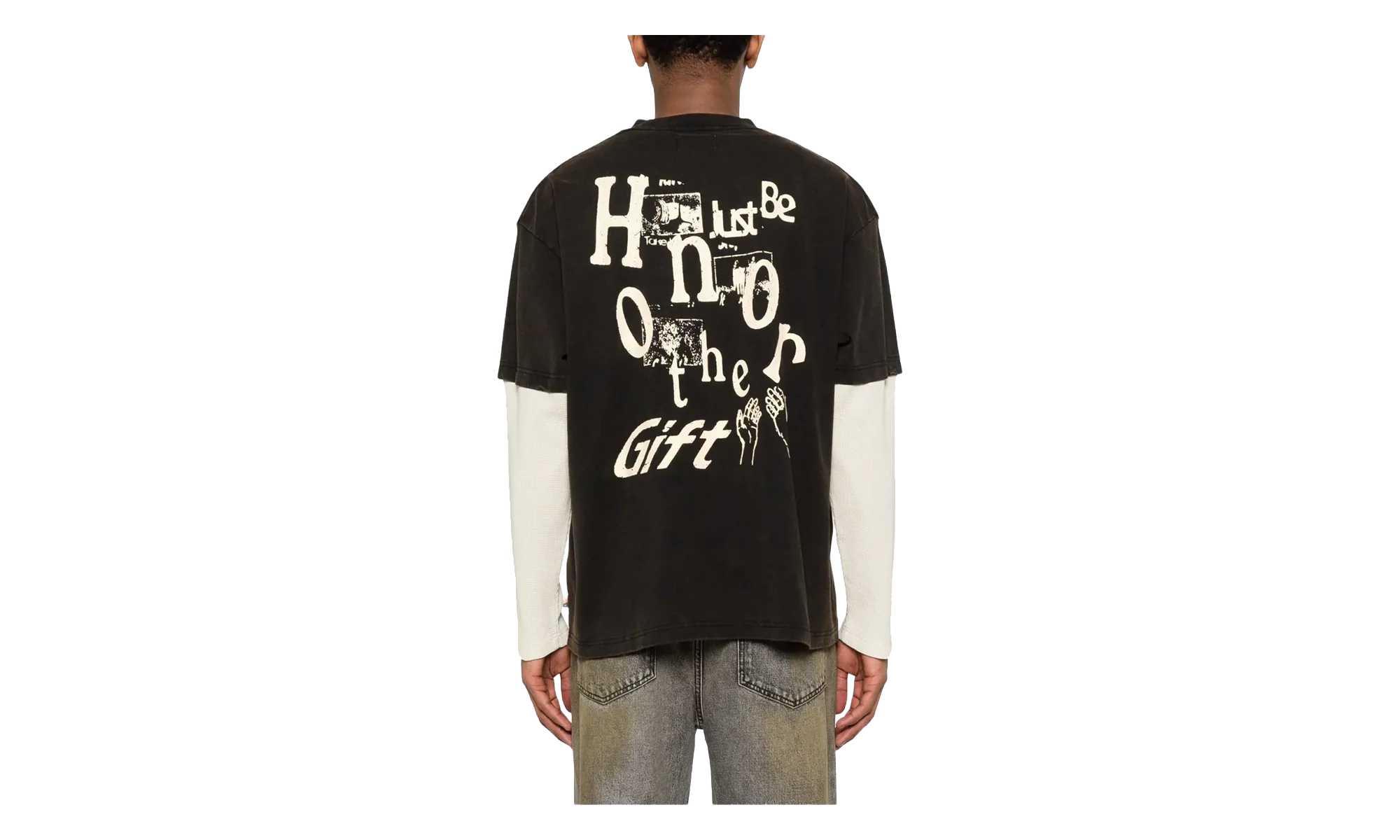 Just Be Long-Sleeve Tee "Black" HTG260198 BLK