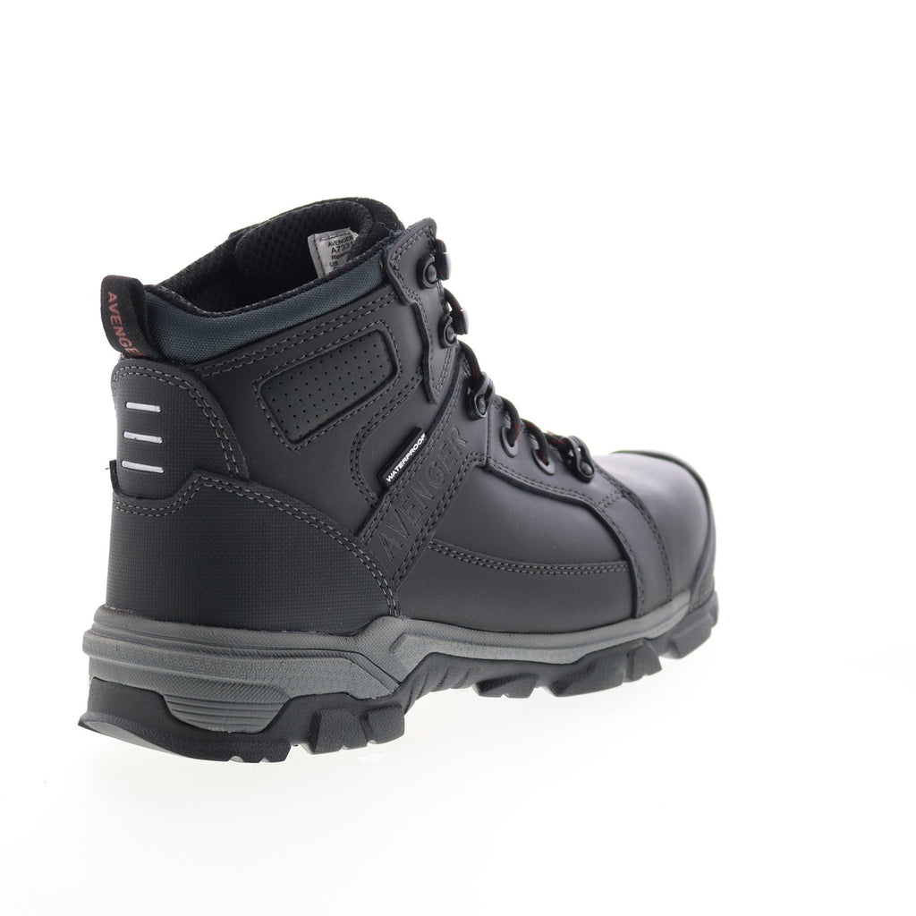 Avenger Ripsaw Carbon Toe Waterproof Mens Black Wide Work & Safety Boots