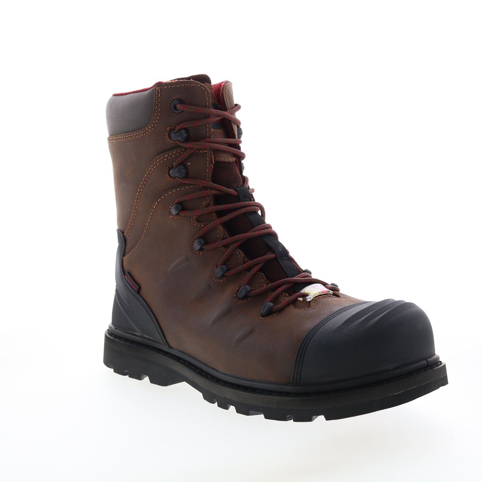 Avenger Hammer Carbon Toe Waterproof PR 8" Mens Brown Work & Safety Boots