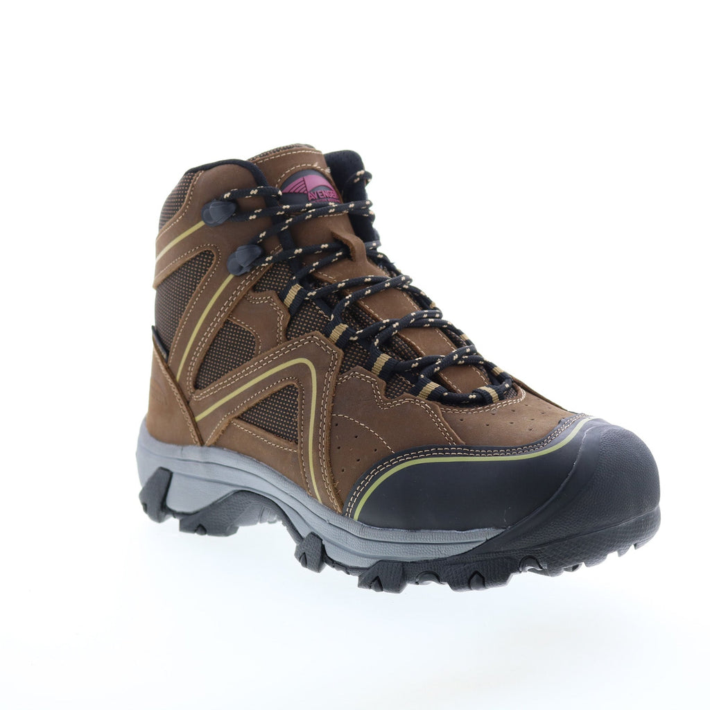Avenger Crosscut Steel Toe Waterproof Womens Brown Work & Safety Boots