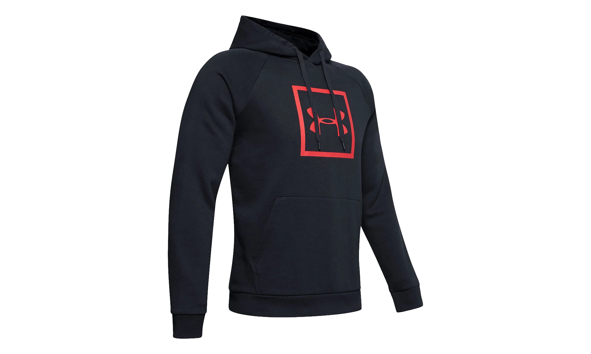 Rival Fleece Box Logo Hoodie "Black / Martian Red" 1329745 002