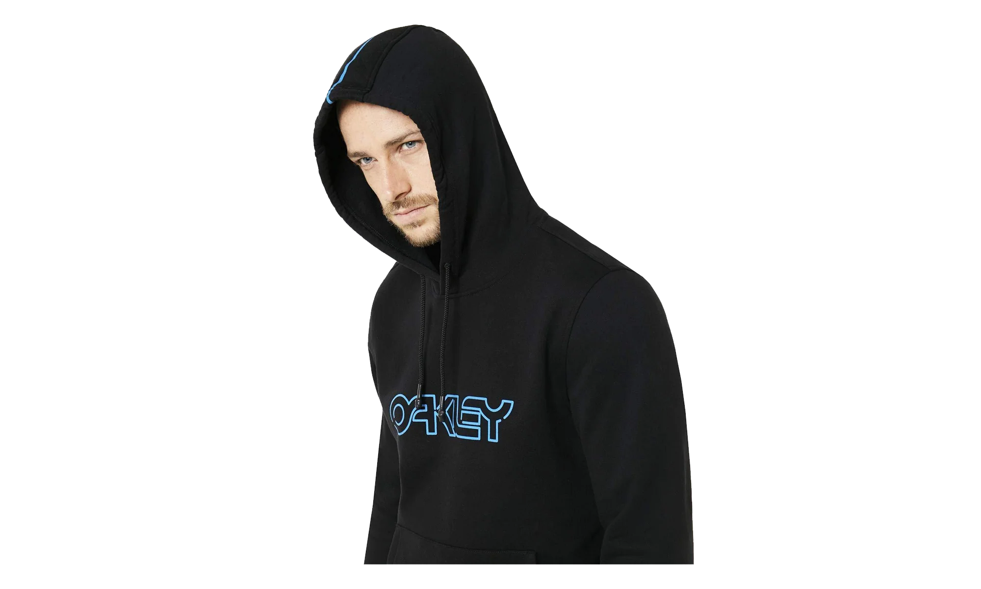 Fleece Piping Hoodie "Blackout" 472434 02E