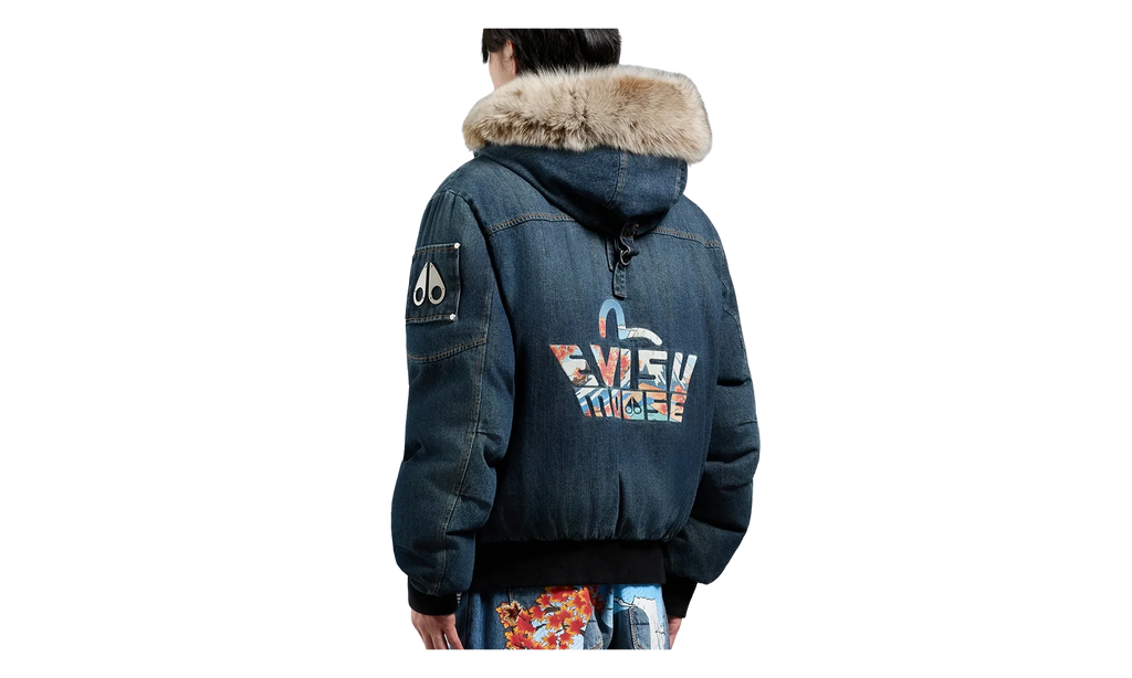 Denim Down Bomber Jacket "Evisu - Denim" M35MB000EV 1843