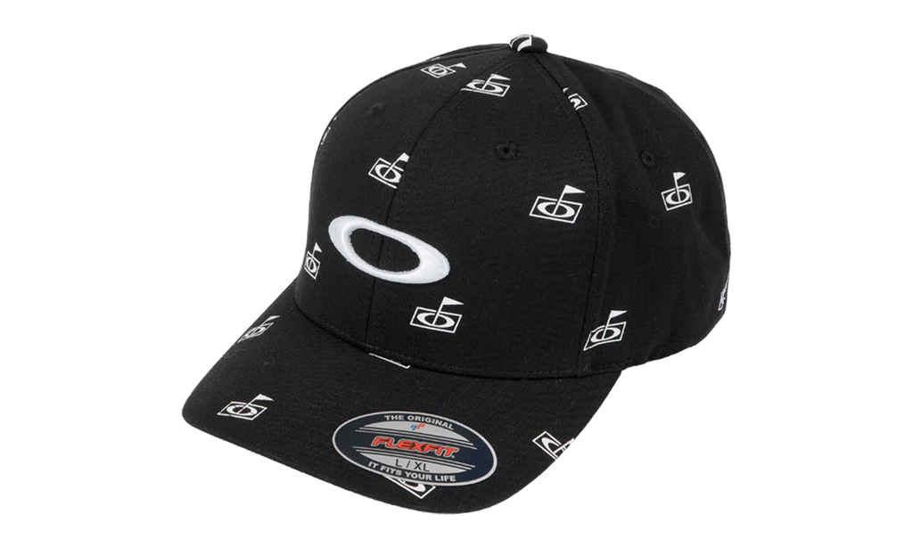 Flag Print Fitted Hat "Blackout" FOS901211 02E