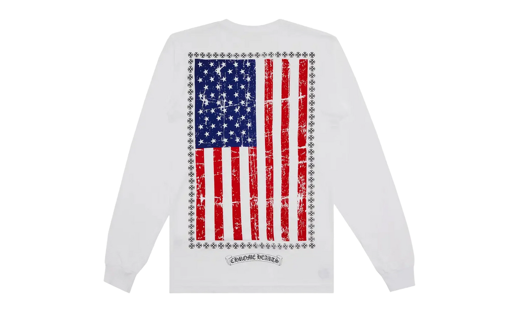 USA Flag Long-Sleeve "White" CHRM0787