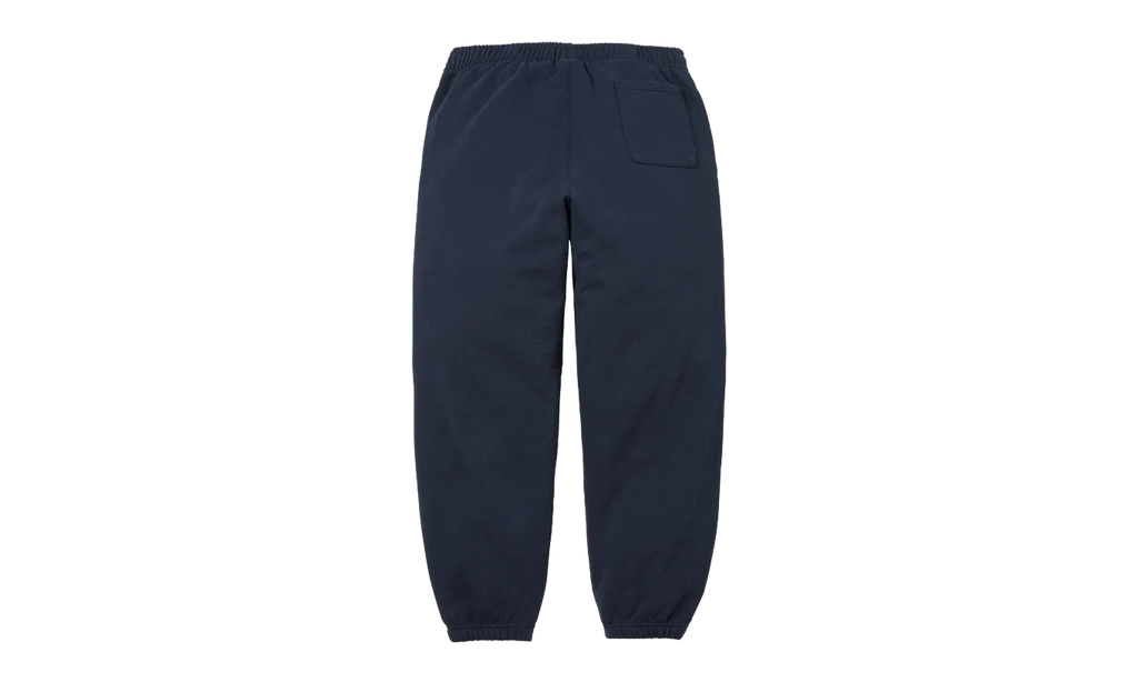 Satin Appliqué Sweatpant "SS26 - Navy" SU27516