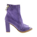 Bertrand A85004-101 Womens Purple Leather Zipper Casual Dress Boots