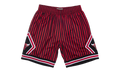 NBA Striped Swingman Shorts "1997 Chicago Bulls - Red" SMSHBW19048 CBUPTRD97