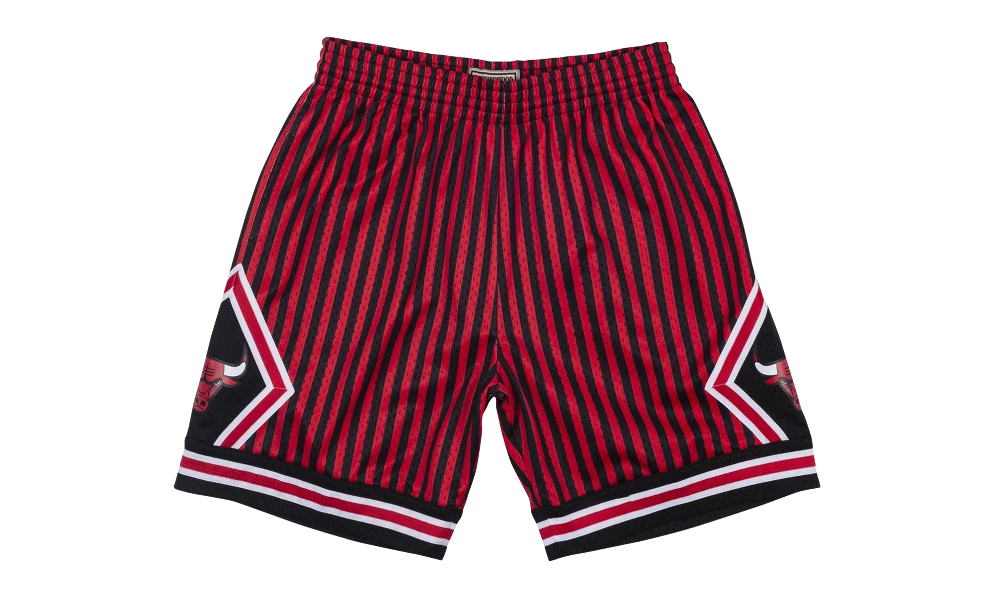NBA Striped Swingman Shorts "1997 Chicago Bulls - Red" SMSHBW19048 CBUPTRD97